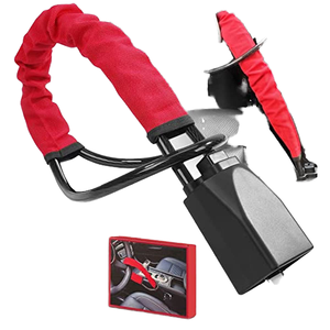 Il dispositivo <span class=keywords><strong>antifurto</strong></span> con 3 chiavi per auto in acciaio giallo include il blocco della cintura di sicurezza per camion SUVs Vans RVs accessori - Product Image 4