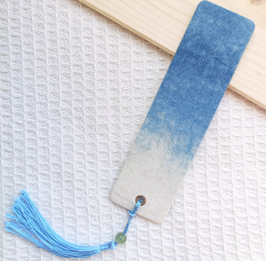 Segnalibri in Tessuto Batik Stampato Tinto in Blu per Studenti, Ideali per Lettura, Diario, Messaggi e Materiali per Journaling - Product Image 4