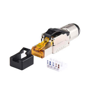 Nhà Máy Giá <span class=keywords><strong>RJ45</strong></span> kết nối <span class=keywords><strong>Ethernet</strong></span> kim loại thẳng RJ 45 kết nối Cat5 Cat6 CAT7 kết nối RJ 45 - Product Image 2