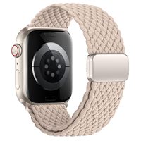 Nuevo trenzado Solo Loop elástico Nylon elástico banda deportiva 38mm 40mm 41mm 42mm 44mm 45mm 49mm Apple IWatch bandas