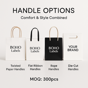 Sacs cadeaux cosmétiques en papier couché avec poignée en ruban personnalisée et logo en feuille <span class=keywords><strong>d</strong></span>'aluminium pour les campagnes de vente de coffrets cadeaux de maquillage - Product Image 2