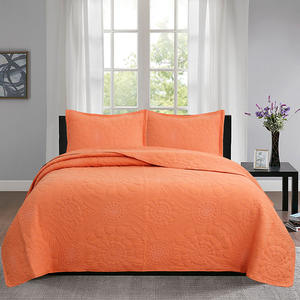 Vendita calda Queen Size cotone 100% copriletto Set 200TC filo conta <span class=keywords><strong>Patchwork</strong></span> di colore solido tecnica per uso domestico - Product Image 1