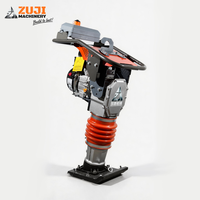 Compacteur vibrant à essence ZUJI HCD125 5,5 CV, peseur vibratoire 125 kg 220 V/380 V pour sol et asphalte