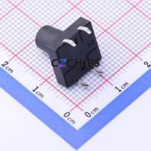 UK-B0224-G12-250 Tactile Switch Through hole-4P,12x12mm Switch Single Pole Single Throw Round Button 2.5N Through Hole - Product Image 2