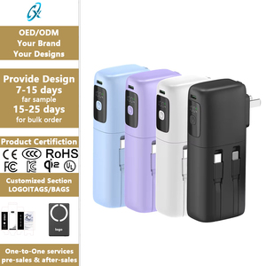 Batterie externe 22,5 W en gros, 10000 mAh, petite, avec câble, charge rapide 3-en-1 pour <span class=keywords><strong>voyage</strong></span>, extérieur et camping - Product Image 1