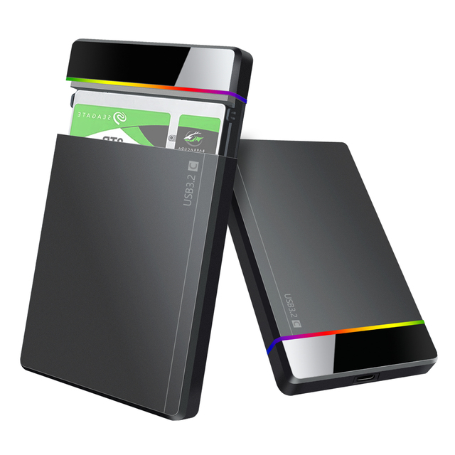 2.5Inch USB3.0/3.1/3.2 Type-C to SATA III HDD SSD Enclosure with SATA Support-Model U25N-L