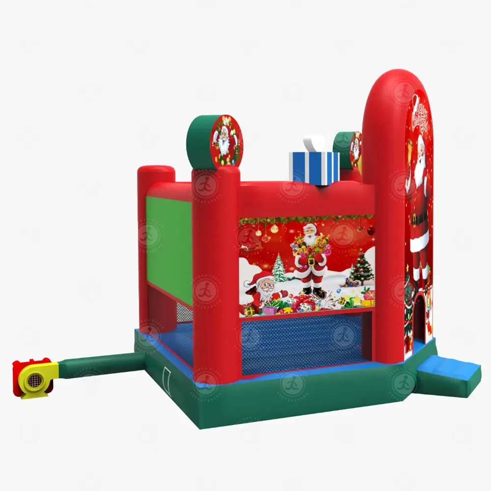 Pop Venta Tema de Navidad Jumpers inflables Niños Castillo hinchable Castillo de salto Casa de rebote de Navidad para alquileres de fiestas