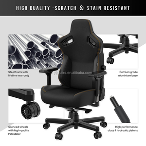 Anda Seat Kaiser 3 Series Premium Gaming Chair PVC Leather Elegant Black Magnetic Gaming Chair con Lumbar integrado de 4 vías - Product Image 6