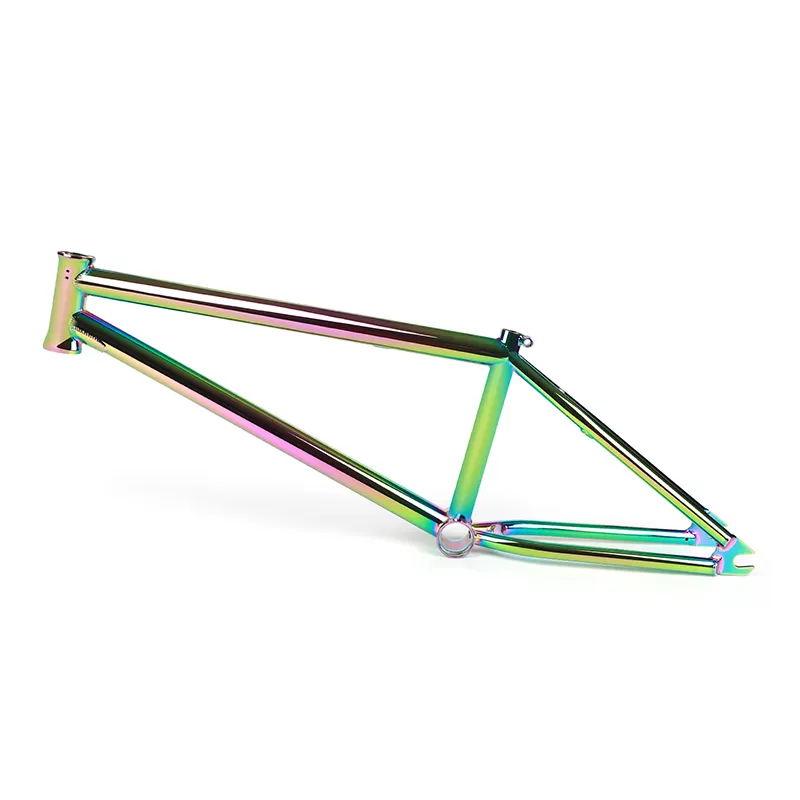 BFA01 कच्ची सतह से पॉलिश किए गए विशेष डिजाइन वाले रंगीन बीएमएक्स साइकिल फ्रेम और कांटे