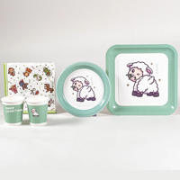 Assiette jetable de 9 pouces, gobelet en papier de 7 oz, ensemble de vaisselle de la série du zodiaque chinois, dragon, serpent, cheval, mouton, fête des enfants, logo personnalisé