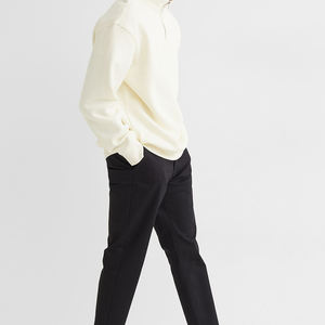 Dernier modèle Sweatshirts à capuche en molleton 100% coton d'hiver à fermeture éclair pour hommes Sweatshirts de haute qualité chauds et écologiques respirants Streetwear - Product Image 4