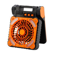 Ventilateur de camping solaire 4 vitesses avec LED et protection anti-moustiques, ventilateur de tente rechargeable et étanche à longue autonomie pour usage extérieur