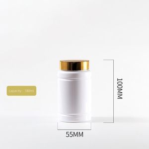 Aangepaste Fabriek Food Grade 140-300Ml Wit Huisdier Plastic Supplement Pil <span class=keywords><strong>Capsule</strong></span> Tablet Kauwgomflesjes Met Flip Top God Cap - Product Image 5