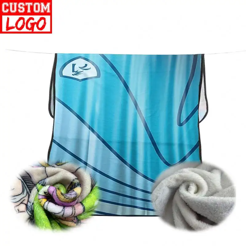 Venda quente Impressão Personalizada Promo Cobertor Personalizado Cobertores De Pelúcia De Impressão Personalizada