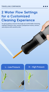 Bidé Portátil Pequeño Más Reciente con Dos Modos <span class=keywords><strong>de</strong></span> Presión, Rociador <span class=keywords><strong>de</strong></span> Bidé Retráctil <span class=keywords><strong>de</strong></span> Viaje para el <span class=keywords><strong>Cuidado</strong></span> <span class=keywords><strong>de</strong></span> la Higiene Personal, Bidé para Viajeros Musulmanes - Product Image 4