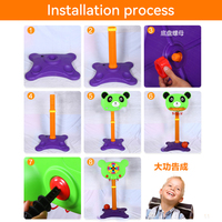 Support de basketball en plastique vert de haute qualité, réglable en hauteur, mobile, avec fléchettes magnétiques pour enfants, durable et écologique, pour intérieur