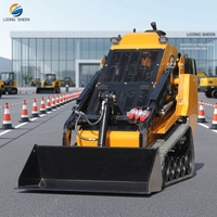 Mini-chargeuse frontale diesel, chargeuse compacte à chenilles, marque chinoise Loongsheen