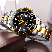 Montre de plongée de luxe pour homme LAOGESHI haut de gamme, logo personnalisé, étanche, breloques, montres automatiques mécaniques pour homme