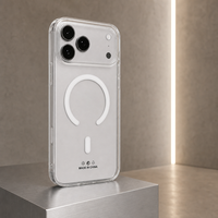 Coque de téléphone transparente magnétique antichoc de haute qualité pour iPhone 17 Pro Max, compatible avec la charge sans fil