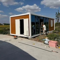 Casa Contenedor Prefabricada Moderna, Desmontable, Modular, Transpirable, con Estructura de Acero Aislada, Edificio Móvil para Uso en Supermercados