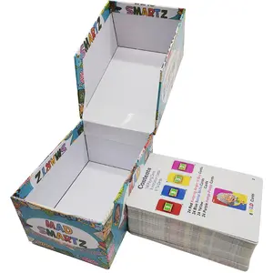 Cartas de jogo de cartas de jogo de habilidade interpessoal para crianças, cartas de papel de consulta impressas com design personalizado