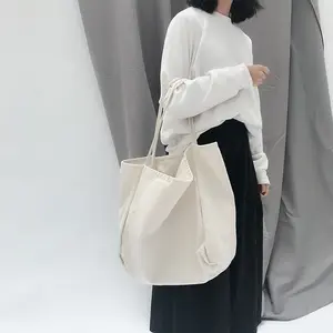 Wieder verwendbare Canvas-Tasche-Dekorieren Sie die leere Einkaufstasche mit Ihrem eigenen Design. Doppelt genäht mit zwei stabilen Schulter gurten