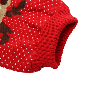 <span class=keywords><strong>Pull</strong></span> en tricot pour <span class=keywords><strong>chien</strong></span> motif renne de Noël rouge, vêtements d'hiver thermiques confortables pour petits et moyens chiens, idéal pour les fêtes et les jours froids - Product Image 5