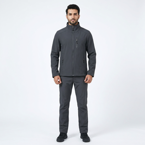 Top Selling Men's Canvas Autumn <b>Jacket</b> Outdoor Sports Windproof <b>Waterproof</b> Hooded Stand Collar Breathable All Sizes Available - Product Image 1