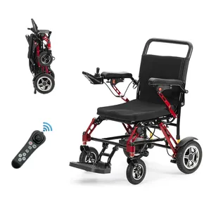 Electric Wheelchair For Disabled People Magnesium Alloy Electric Wheelchair For Adults Portable All Terrain Lightweight Wheelcha