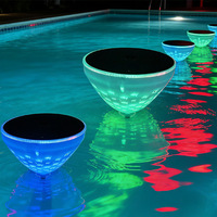 Lampe flottante solaire LED d'extérieur, projecteur lumineux creux pour bassin, décoration de cour, éclairage paysager de piscine