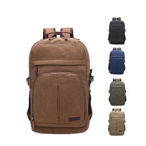 For Vintage Canvas <b>Rucksack</b> Stylish Hiking Backpack Fashionable Design Outdoor Travel Backpack Zipper <b>Large</b> Capacity - Product Image 1