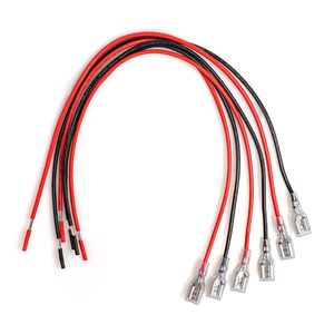 6,3 мм быстросъемный провод 18 Awg соединительные разъемы динамик с одной головкой обжимной клеммой изоляционный рукав с красным и черным - Product Image 5