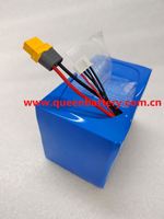 퀸배터리 QB18650 12V 10.8V 3S8P 24AH UAV RC 드론 배터리 (AMAS 14AWG XT60H-F/JST KC/CE 포함) 500사이클 NCM 캐토드 6개월 보증