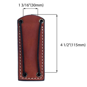 Funda de Cuero de Alta Calidad Personalizable, Producto OEM de Fábrica, Venta Caliente 2026, Funda de Cuero de Primera Calidad para Navajas de Bolsillo, Autodefensa - Product Image 2