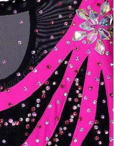 Trượt Băng Nghệ Thuật Ăn Mặc Của Phụ Nữ/Girls 'Ice Skating DRESS Vàng Đen Không Đàn Hồi Hiệu Suất/Practise Trượt Băng Mặc Rắn Màu - Product Image 5