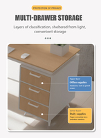 Table de bureau durable à cadre blanc de bureau d'ordinateur moderne Offre Spéciale avec assemblage facile extensible-Factory Direct