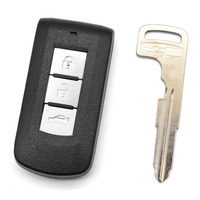 Carcasa Universal de 3 Botones para Llave Inteligente de Coche, Cubierta de Llave sin Cortar, Control Remoto de Entrada sin Llave, Funda para Llave de Coche