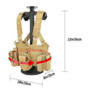 سترة تكتيكية للصيد مع حامل MOLLE سريع التحرير وحزام صدر قابل للفصل، قابل للتعديل للصيد/الرماية - Product Image 6