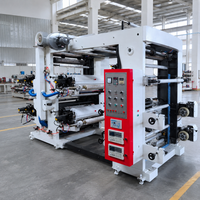 Machine d'impression flexographique semi-automatique à prix d'usine avec structure de stockage à engrenages pour la production de sacs en papier