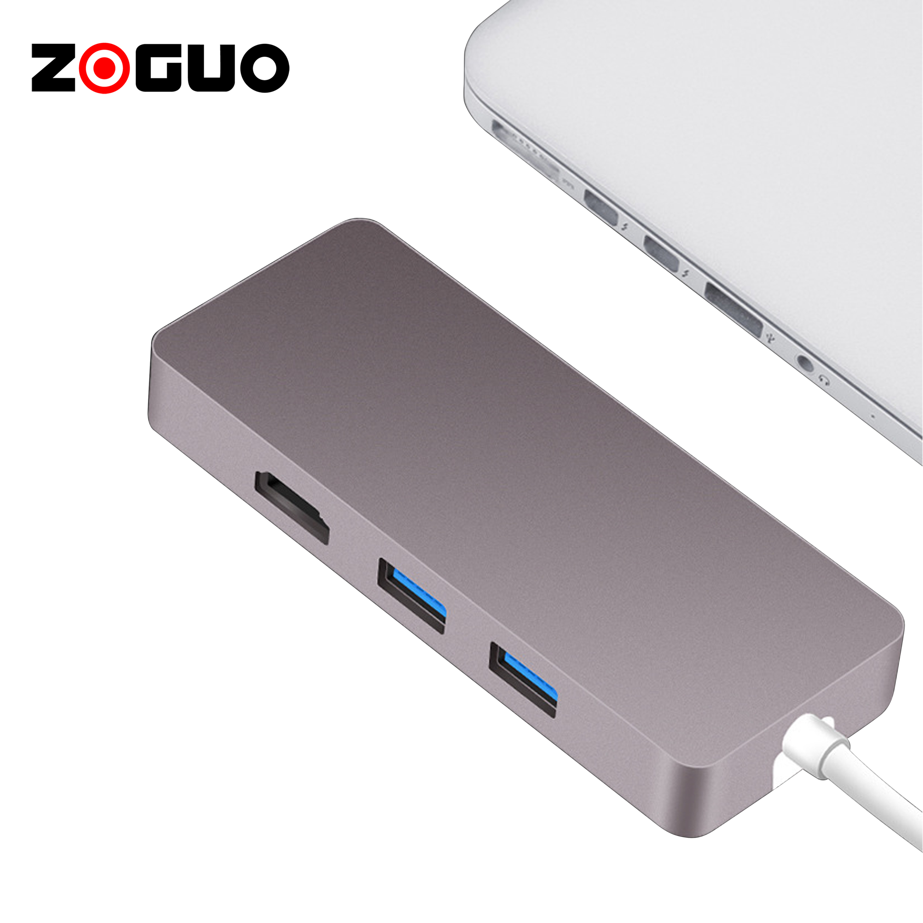 3840x2160 4K VGA Type-c PD Docking Adapter USB HUB