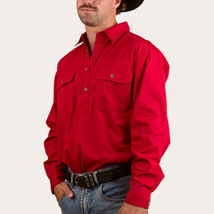 ボタンアッププラスサイズPearlsnap高Visユニフォーム刺繍カウボーイスナップカスタム幼児ビッグ & トールデニム西洋シャツ - Product Image 2