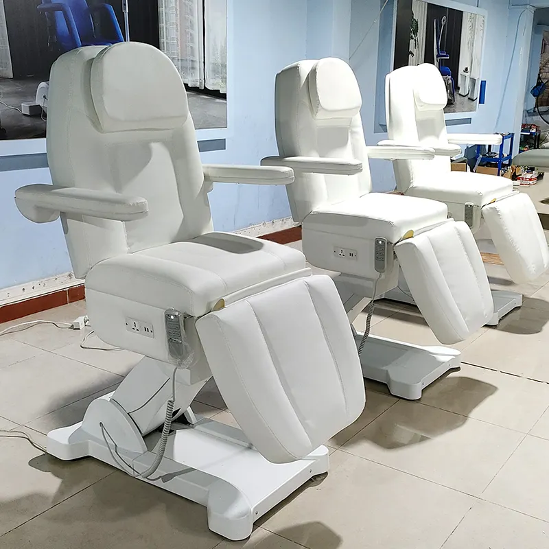Electric 3 4 Motor Podiatry Chair Medical Couch Treatment Beauty Chair Massage Facial Chair Bed