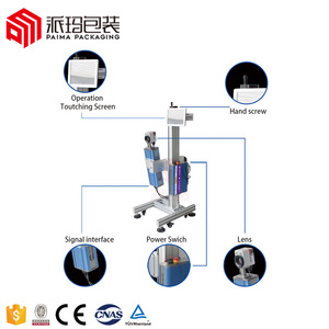 CO2 <strong>Laser</strong> <strong>Marking</strong> <strong>Machine</strong> Automatic QR Code Expiry Date <strong>Laser</strong> Marker Supports DXF PLT BMP AI Aluminum Metal - Product Image 5