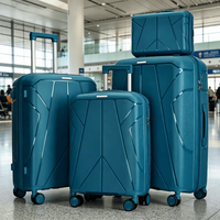 Ensemble de bagages de voyage 4 pièces en PP, légers, imperméables, grande capacité, avec valise à roulettes – Vente chaude, haute qualité