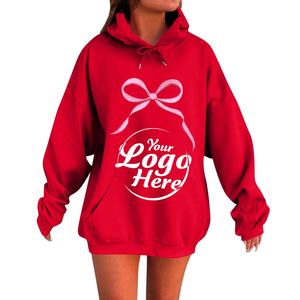 Tenues chandails polaire sweats femmes mode léger à manches longues pull avec poches Preppy graphique à capuche - Product Image 6