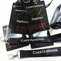 Badges événementiels personnalisés Kofei en polyester durable et écologique avec trou perforé, carte d'identité VIP avec cordon