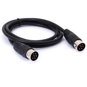 جودة عالية موصل 6Pin 8Pin 9PinMale إلى كابل MIDI MINI DIN Cable Assembly