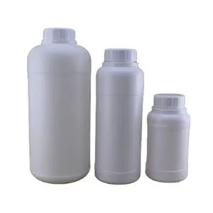 Melhor Venda Plástico HDPE Embalagem Química 500ml 1000ml Garrafa De Plástico De Boca Larga Com Parafuso Tamper Ring Cap