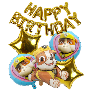 Set <span class=keywords><strong>de</strong></span> Globos <span class=keywords><strong>de</strong></span> Aluminio con Diseño <span class=keywords><strong>de</strong></span> Perrito <span class=keywords><strong>Patrulla</strong></span> y Feliz Cumpleaños para Decoración <span class=keywords><strong>de</strong></span> Fiestas Infantiles - Product Image 4