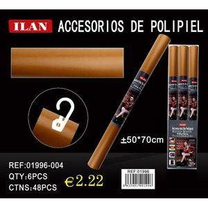 Rotolo di similpelle Ilan 50x70cm marrone, accessorio in pelle sintetica per lavori artigianali e progetti fai da te - Product Image 3